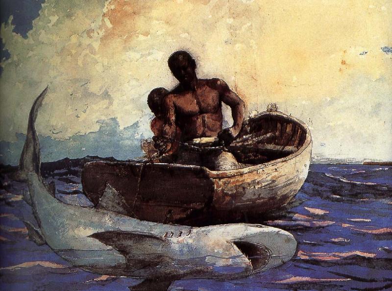 Winslow Homer Shark oil painting picture